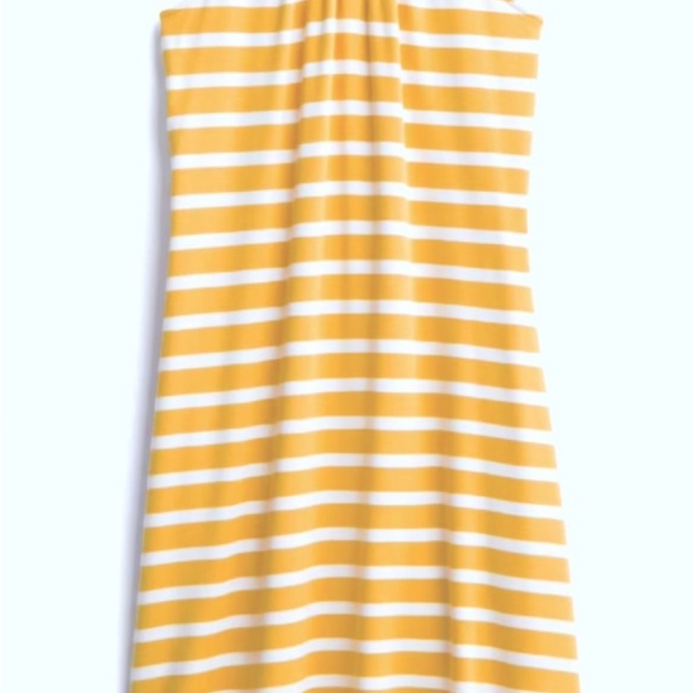 Market & Spruce Mustard and White Striped Dress